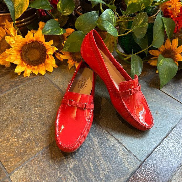 Talbots Red Patent Driving Moccasin - NEW - Picture 13 of 14